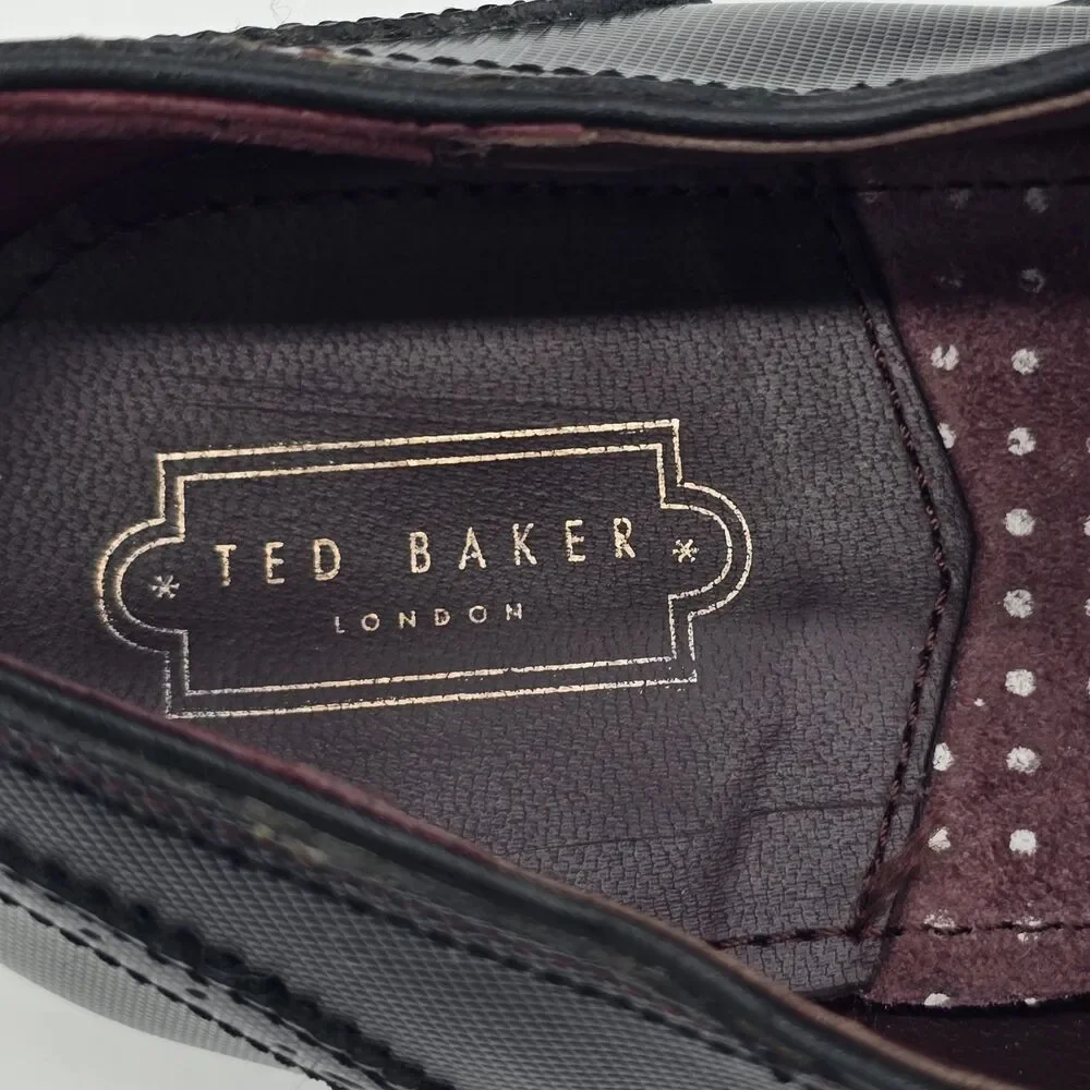 Ted Baker Finbarr Lace Up Tuxedo Oxford Men's 9 Black Wingtip